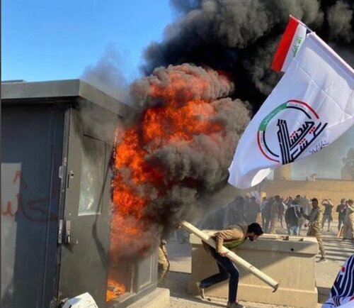 BREAKING: Iranian-Lined Mob Attacking US Embassy in Baghdad, Ongoing